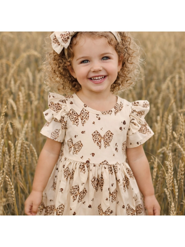 Sukienka wzór kokardy Sukienka wzór kokardy